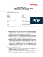 Surat Pernyataan Kesediaan Membayar Biaya Pasang Baru (PSB) & Tagihan Biaya Layanan Indihome