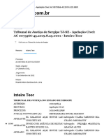 Inteiro Teor: Tribunal de Justiça de Sergipe TJ-SE - Apelação Cível: AC 0073566-45.2019.8.25.0001 - Inteiro Teor