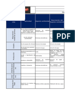 Matriz 1 - Matriz Identificación y Evaluación de Aspectos e Impactos Ambientales