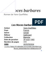 Les Noces Barbares - Wikipédia