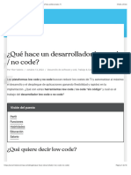 Qué Hace Un Desarrollador Low Code - No Code - Perfiles Profesionales TI