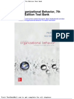 2014 Organizational Behavior 7th Edition Test Bank