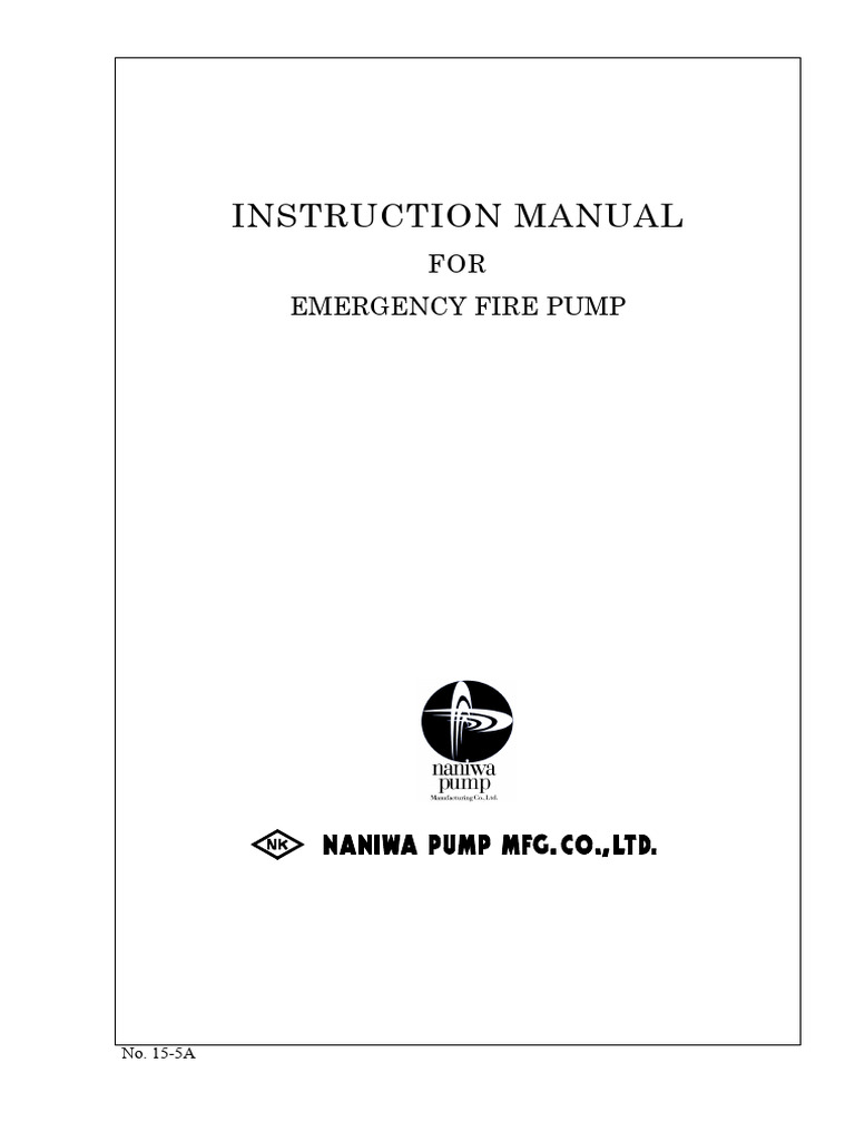 Emergency Fire Pump FFV-100D | PDF | Pump | Valve