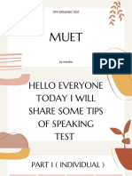 Muet Speaking Test