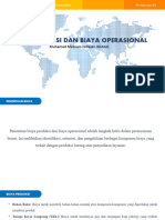 Pertemuan Ke Duabelas - Penentuan Biaya Produksi Dan Biaya Operasional