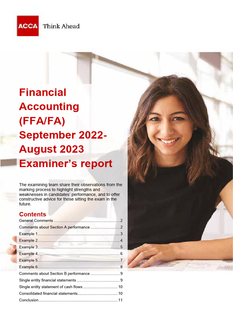 FFA/FA Exam Report 2022-2023 Insights | PDF | Dividend | Depreciation