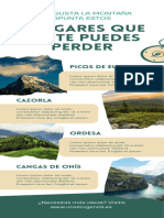 Infografía Turismo Montaña Fotográfico Verde