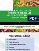 Counterfeit Legume Seed Presentation