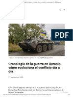 Cronología de La Guerra en Ucrania - Cómo Evoluciona El Conflicto Día A Día - EFE Noticias