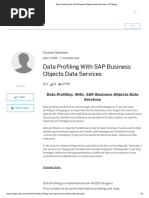 Data Profiling With SAP Business Objects Data Services 