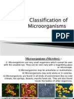 Classification of Microorganisms 1