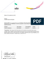 Certificacion Bancaria 03 Sep 2022