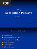 Tally Accounting Package: Unit - 1