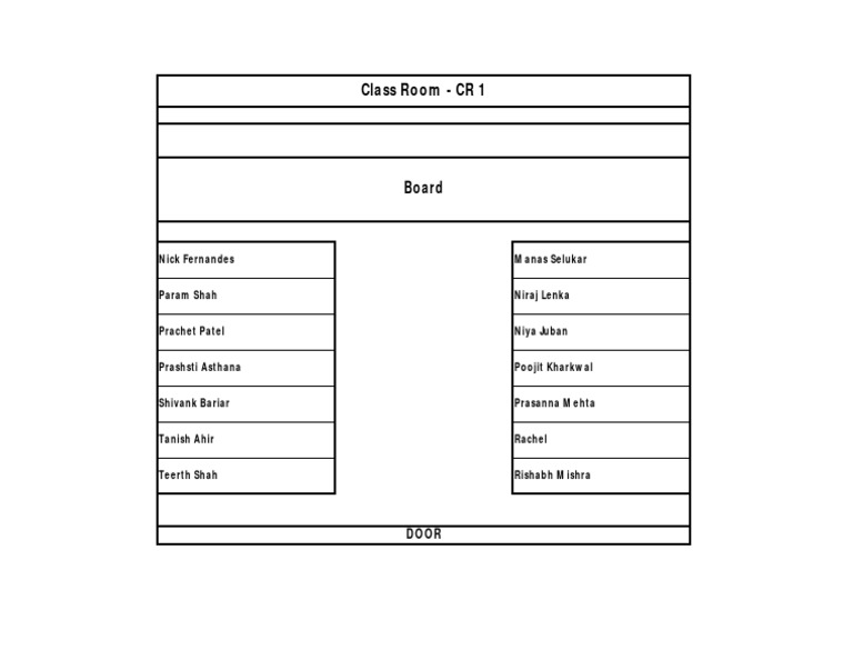 Classroom CR 1 Student List | PDF