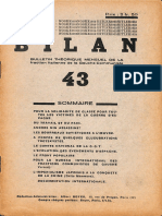 Bulletin Théorique Mensuel de Ia Fraction Italienne de La Gauche Communiste - Nº43