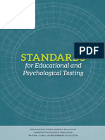 STANDARDS for Educational and Psychological Testing (American Educational Research Association) (Z-Library)