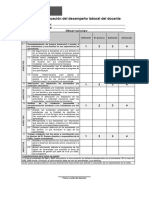 Ficha de Evaluacion Del Desempeño Docente