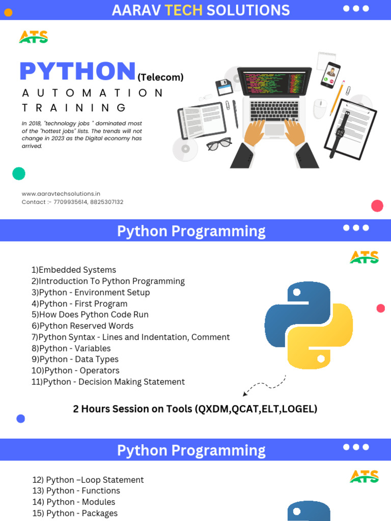 Python Automation Syllabus (Ats) | PDF