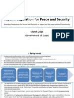 Japan's Legislation For Peace and Security: March 2016 Government of Japan