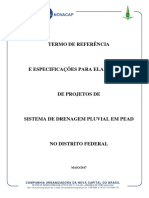 Termo de Referência de Projetos de Drenagem em PEAD