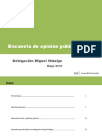 Encuesta de Opinión Pública: Delegación Miguel Hidalgo