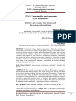 Um Exercício Que Transcende o Ato de Filosofar