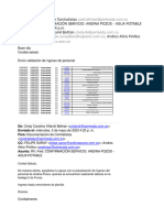 RE FWD CONFIRMACIÓN SERVICIO ANDINA POZOS - AGUA POTABLE