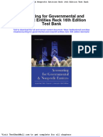 Accounting For Governmental and Nonprofit Entities Reck 16th Edition Test Bank