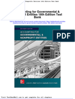 Accounting For Governmental Nonprofit Entities 18th Edition Test Bank