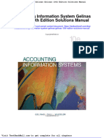 Accounting Information System Gelinas Gelinas 10th Edition Solutions Manual