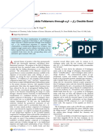 Design of Helical Peptide Foldamers through α,β → β,γ Double-Bond