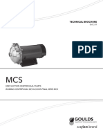 MCS End Suction Centrifugal Technical Brochure Goulds Pumps BMCS R9 Xylem