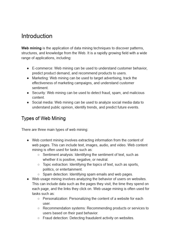 Ranking Web Pages in Data Mining | PDF | Data Mining | Spatial Analysis