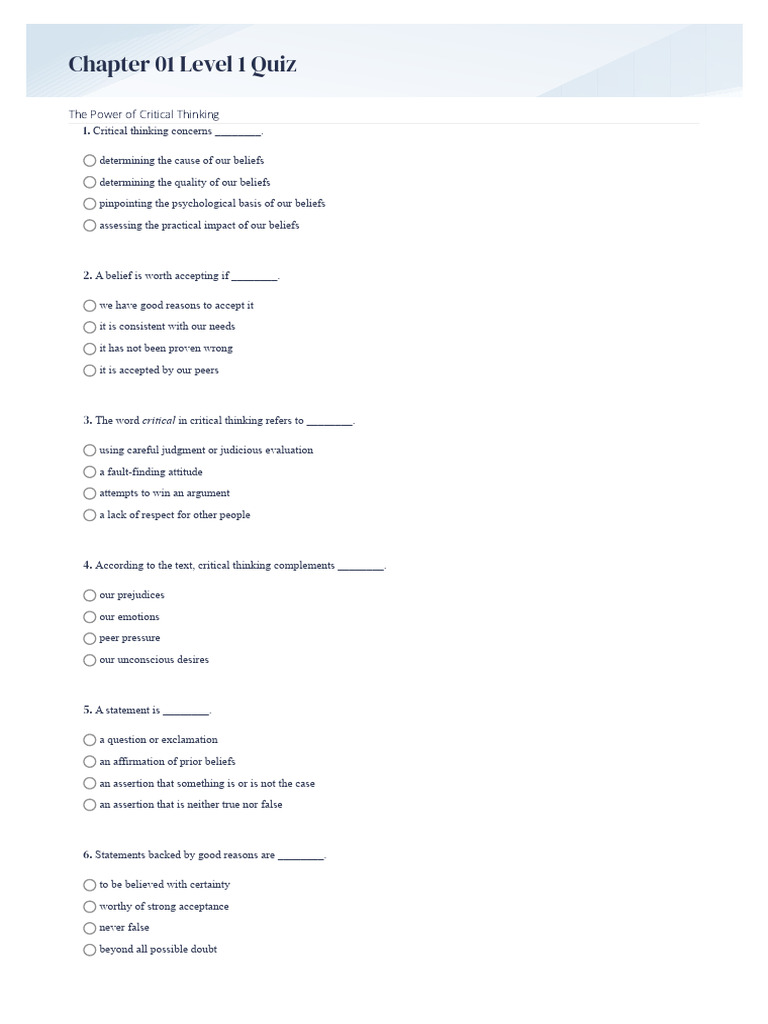 Chapter 1 all questions pdf argument deductive reasoning