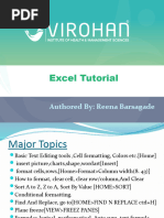 Excel Tutorial Review