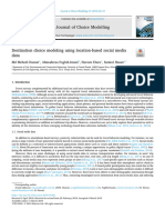 Destination Choice Modeling Using Location-Based Social Media