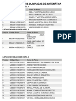 2º Fase Das Olimpíadas de Matemática