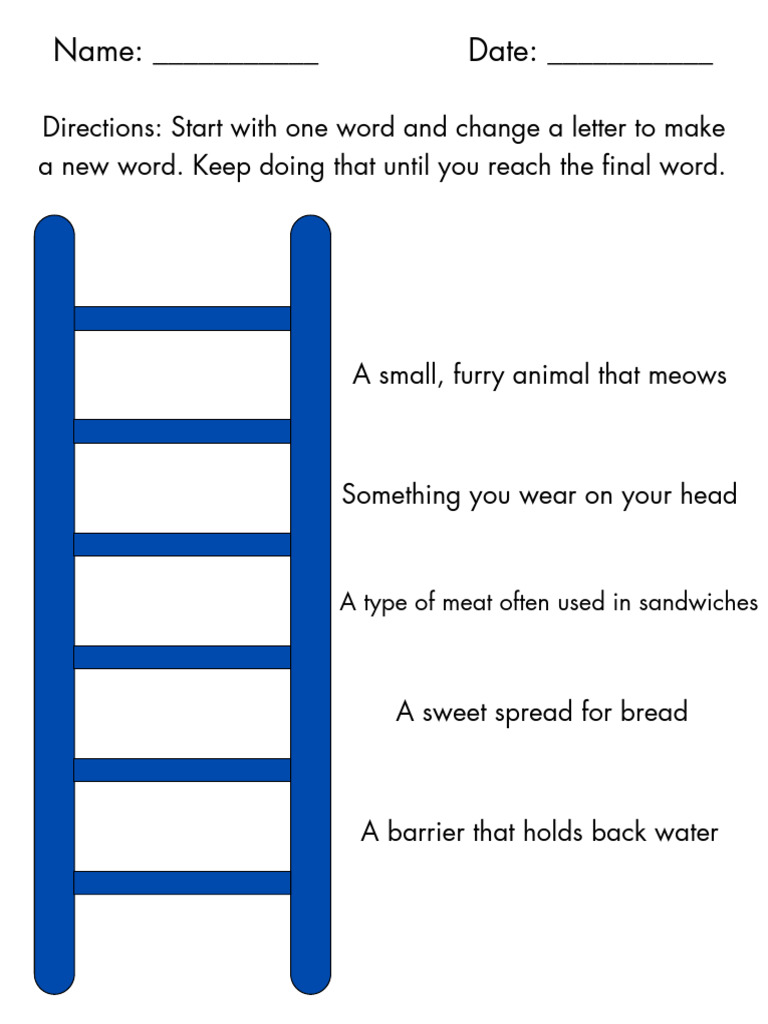 Word Ladders Activity Guide | PDF | Language Arts & Discipline
