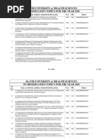 List of Dissertations (Subjectwise) | PDF | Anesthesia | Gujarat