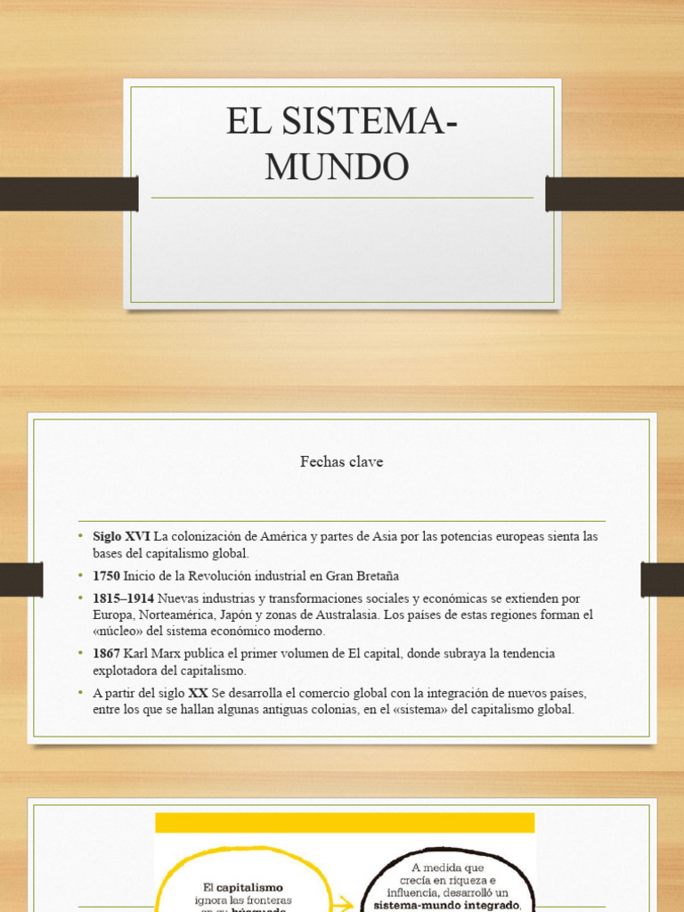 SISTEMA MUNDO PDF Teoría de sistemas mundiales Capitalismo