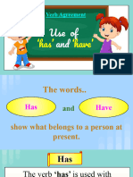 Use of 'Has' & 'Have' (Workbook PG No.54-56)