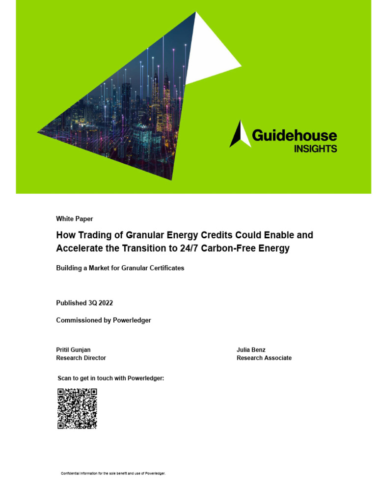 Final Guidehouse 247 CFE Whitepaper 1 PDF Renewable Energy