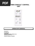 Cpi "Mini-Console" Control Unit: Operator'S Manual