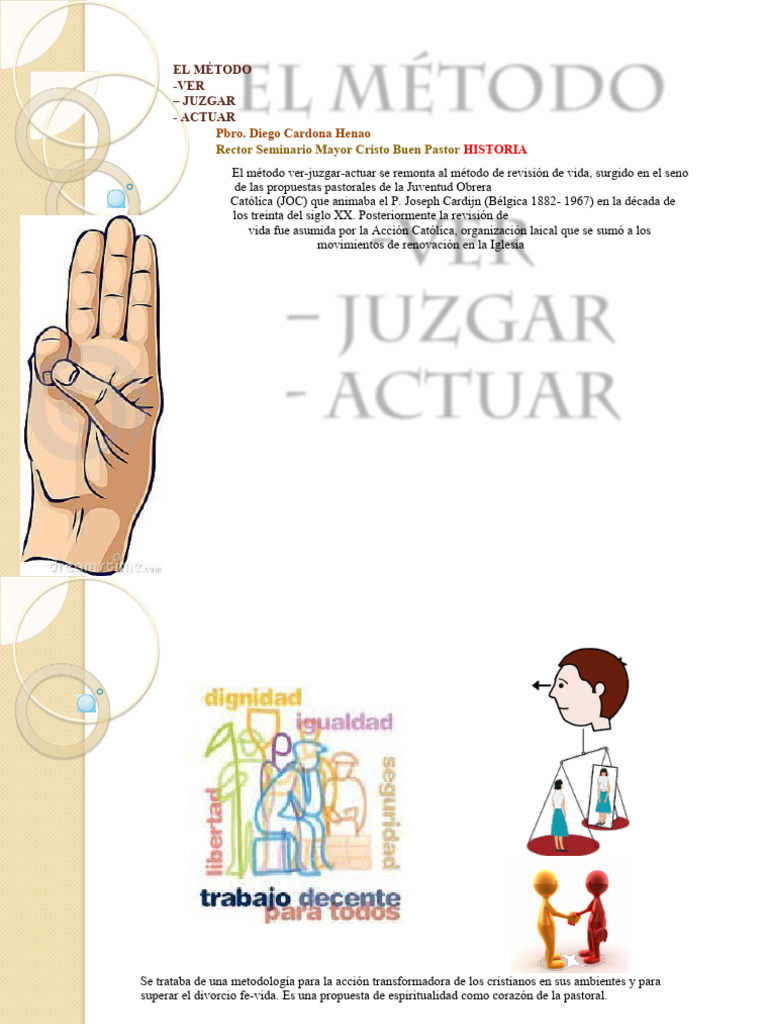 DISCERNIMIENTO ver_juzgar_actuar | PDF | Percepción | Jesús