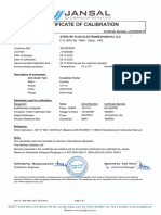 ELECTRICAL COLD TEST REPORT