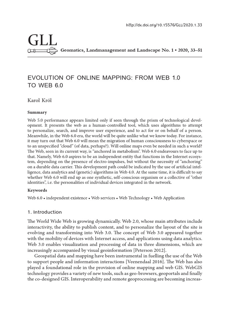 Evolution of Online Mapping From - 1
