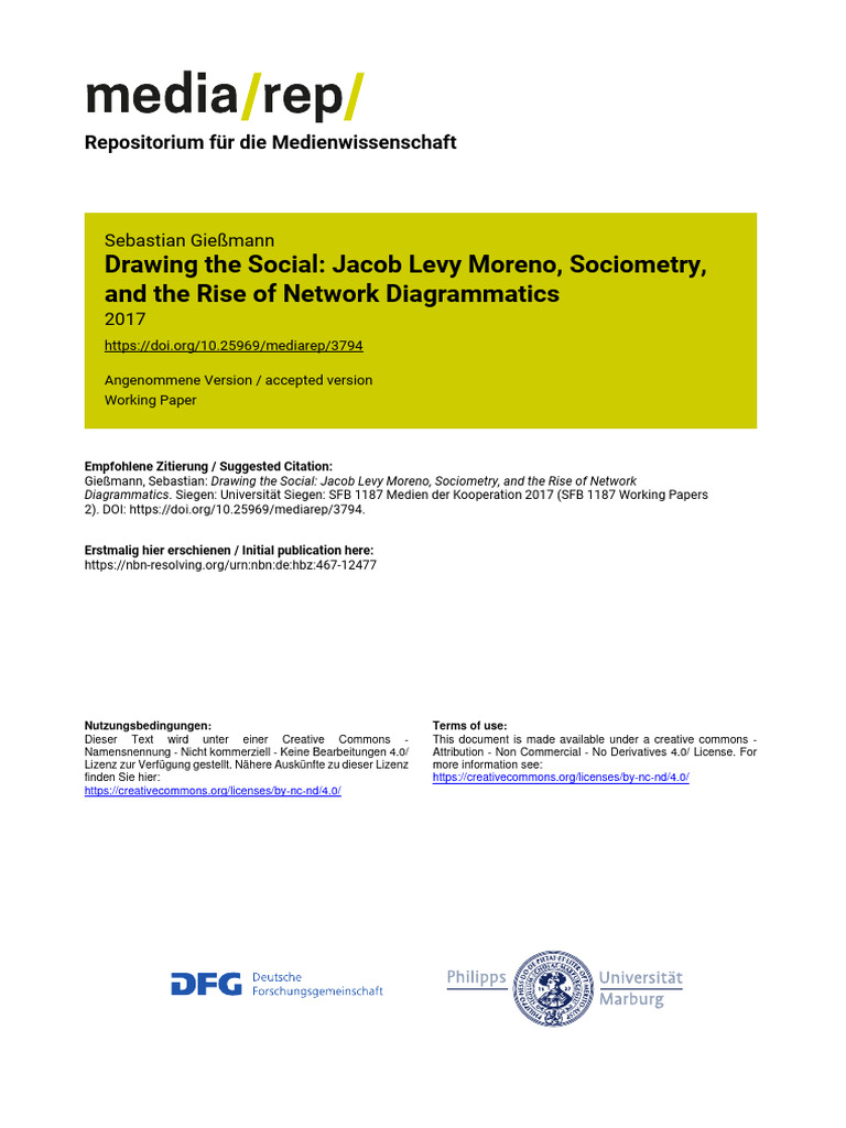 Giessmann - 2017 - Drawing The Social - Working Paper Series SFB 1187 ...