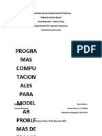 Programas Computacionales para Modelar Problemas de Transferencia de Calor