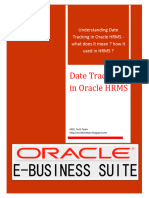 Understanding Date Tracking in Oracle HRMS