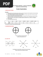 Ocular Examination Results Sheet Blank Form